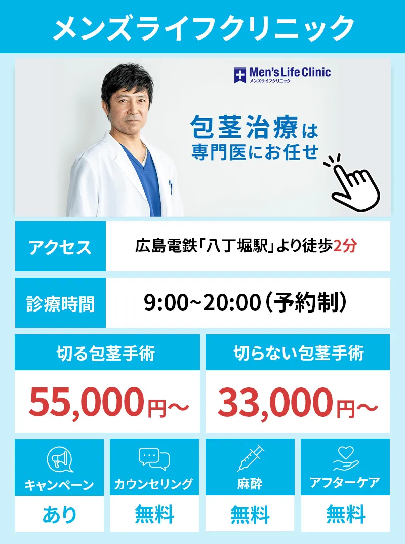 メンズライフクリニック 広島・八丁堀院