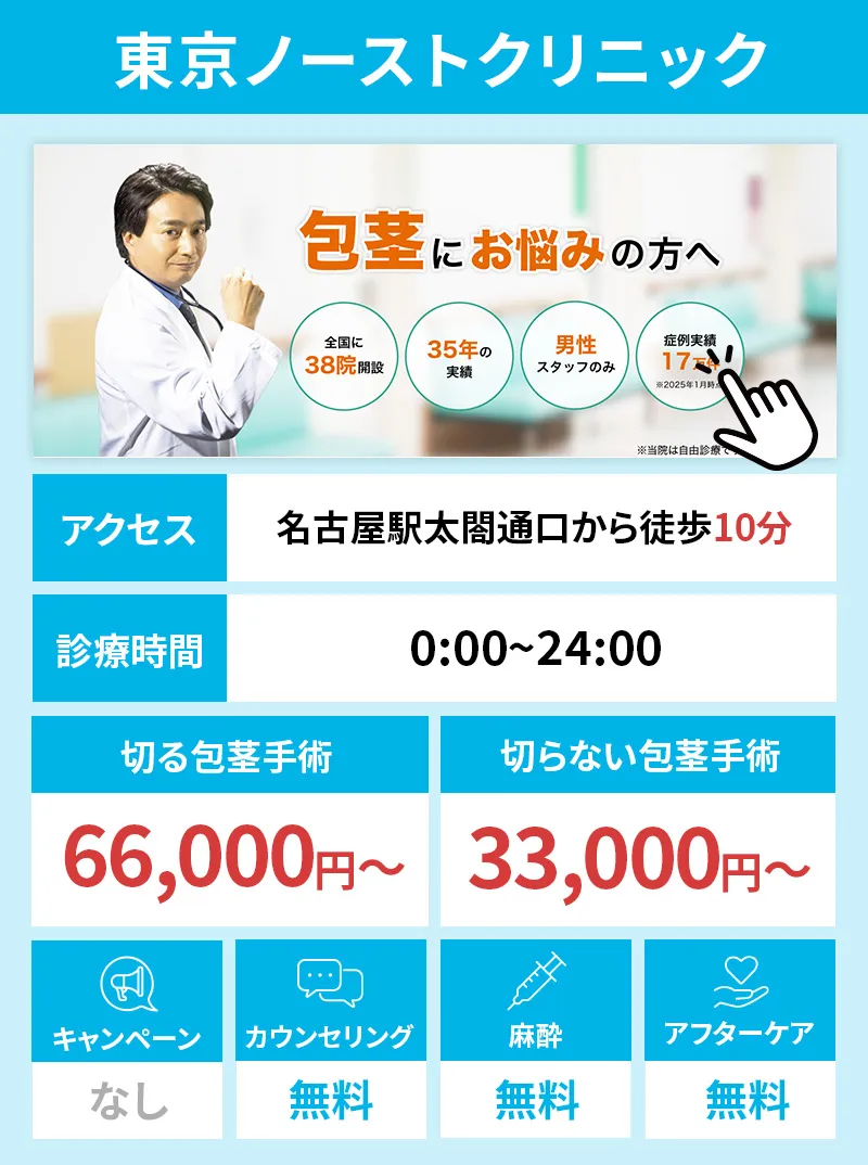 東京ノーストクリニック名古屋院