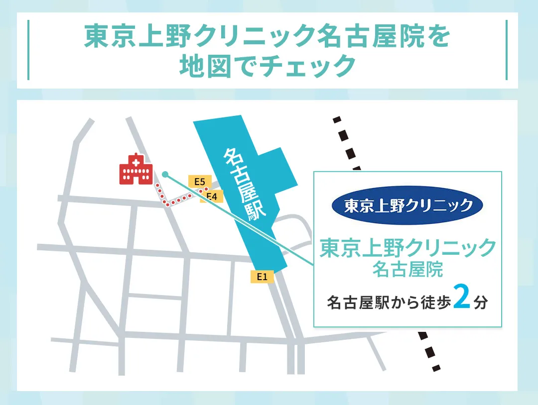 東京上野クリニック名古屋院の所在地