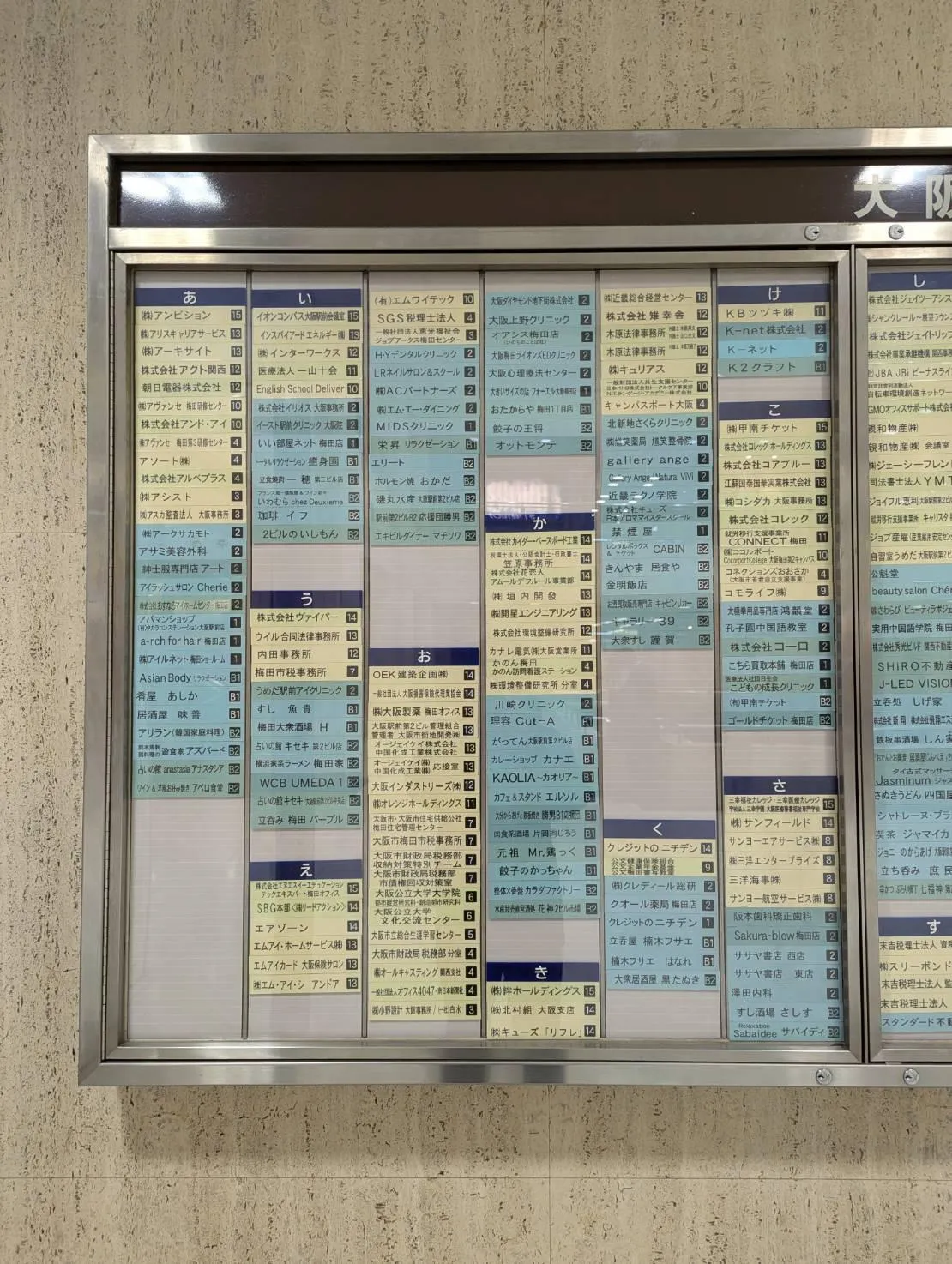 東京上野クリニック大阪医院は大阪駅前第2ビルの2階にあります①
